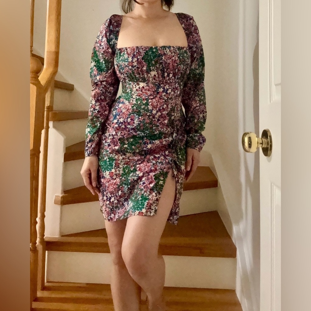 Pretty little thing floral dress size 10